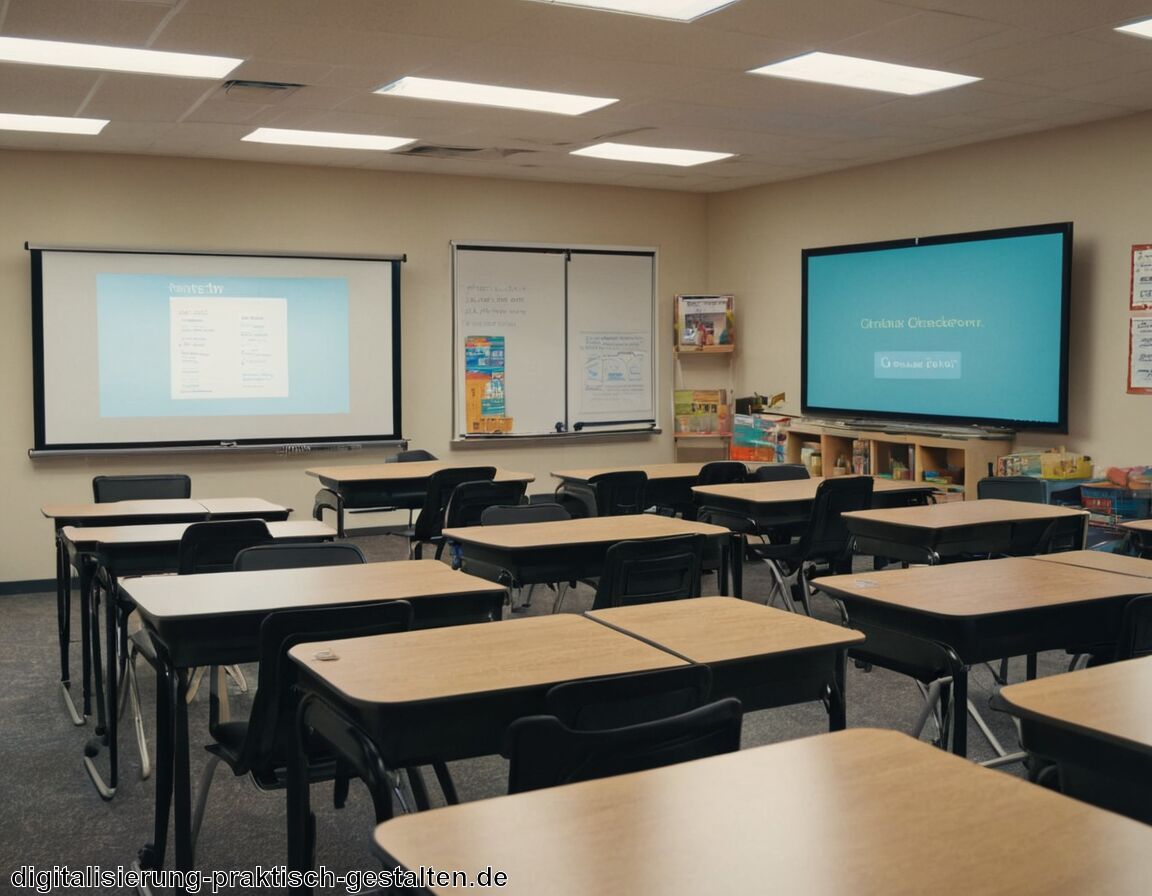 Digitalisierung von Unterrichtsmaterialien und Aufgaben   - Tablets und Smartboards im Klassenzimmer