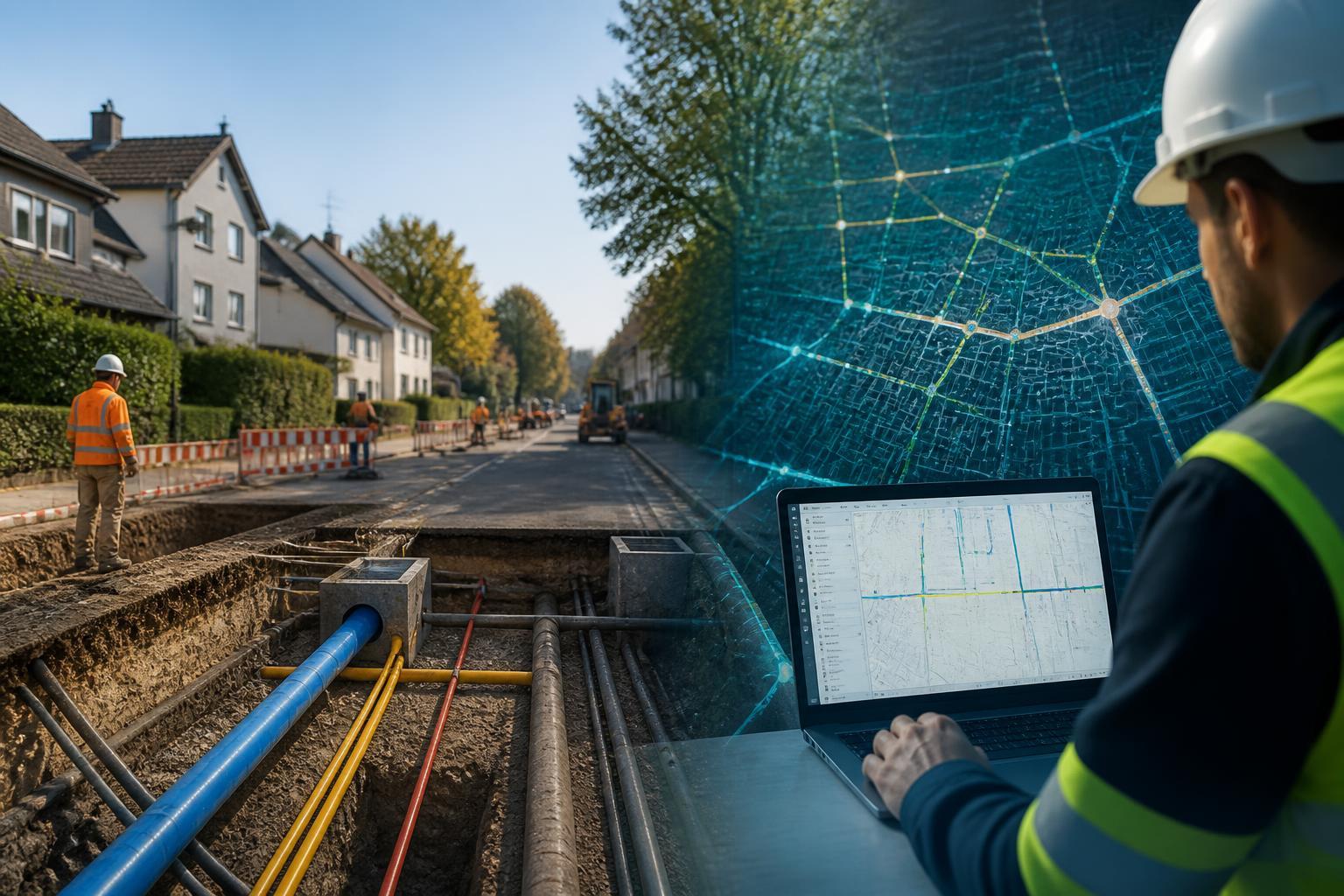 Vom Plan zur intelligenten Datenbasis: Wie GIS die Digitalisierung von Leitungsnetzen voranbringt